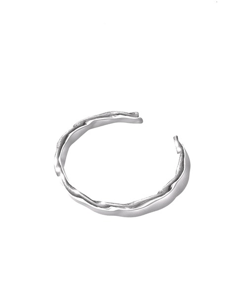 MinoriTY(マイノリティ)の「【MinoriTY select】ツイストナローバングル ブレスレット メンズ ウィメンズ ユニセックス(ブレスレット・メンズ・シルバー・M)」の8枚目の写真