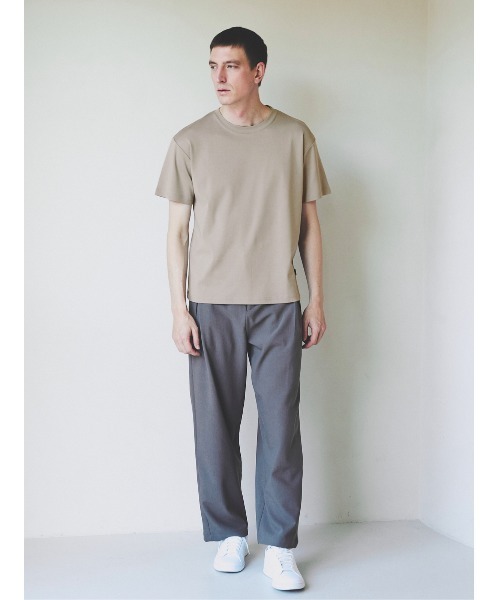 Unisex Ribbed Cotton T-shirt anuans Tシャツ Unisex Ribbed Cotton T-shirt（Tシャツ/カットソー）｜anuans（ア