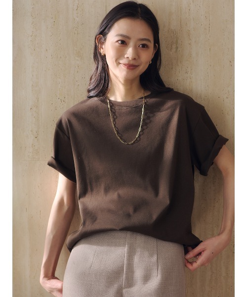 Unisex Ribbed Cotton T-shirt anuans Tシャツ Unisex Ribbed Cotton T-shirt（Tシャツ/カットソー）｜anuans（ア