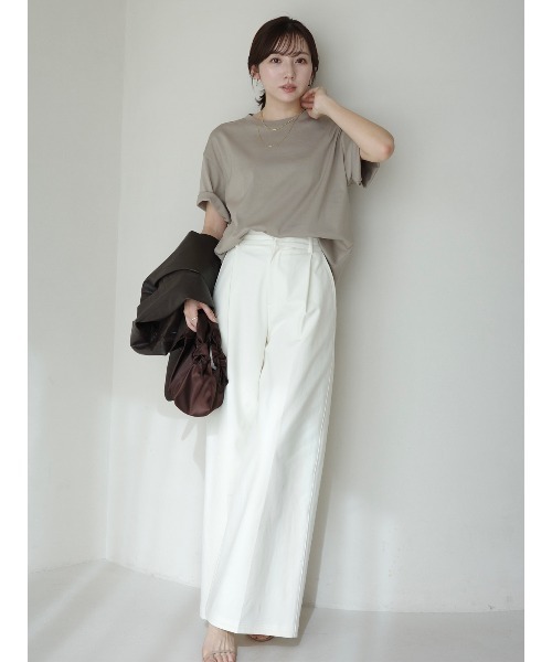 Unisex Ribbed Cotton T-shirt（Tシャツ/カットソー）｜anuans（ア