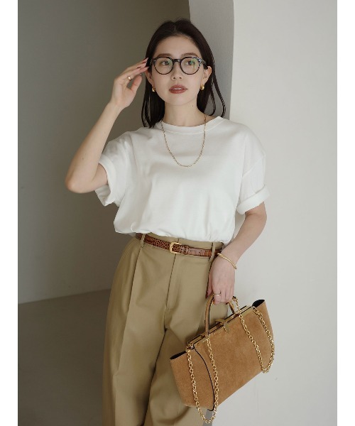 Unisex Ribbed Cotton T-shirt（Tシャツ/カットソー）｜anuans（ア