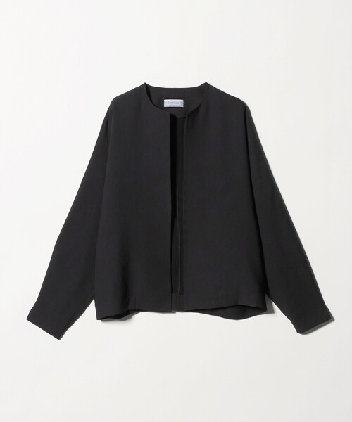 UNITED ARROWS & SONS by DAISUKE OBANA（ユナイテッドアローズアンドサンズバイダイスケオバナ）の「＜D.O UNITED ARROWS BY DAISUKE OBANA＞Ⅰ D/SL CREW JACKET 26SS/ジャケット（ノーカラージャケット・メンズ・ブラック・M/L/S/XL）」の7枚目の写真
