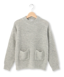 THE SHOP TK  | ポケット付き畦編みニットプルオーバー(ニット/セーター)