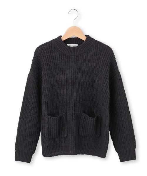 THE SHOP TK (ザ ショップ ティーケー )の「ポケット付き畦編みニットプルオーバー(ニット/セーター・レディース・ホワイト/グリーン/グレー/ブルー・99)」の4枚目の写真