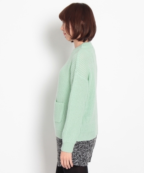 THE SHOP TK (ザ ショップ ティーケー )の「ポケット付き畦編みニットプルオーバー(ニット/セーター・レディース・ホワイト/グリーン/グレー/ブルー・99)」の6枚目の写真