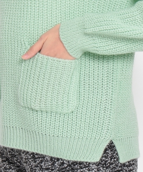 THE SHOP TK (ザ ショップ ティーケー )の「ポケット付き畦編みニットプルオーバー(ニット/セーター・レディース・ホワイト/グリーン/グレー/ブルー・99)」の9枚目の写真
