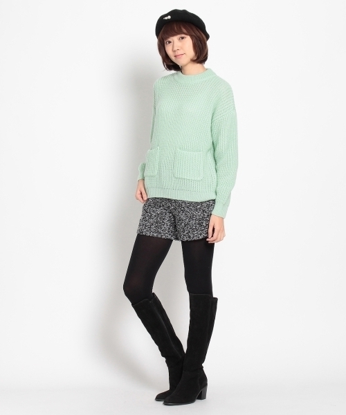 THE SHOP TK (ザ ショップ ティーケー )の「ポケット付き畦編みニットプルオーバー(ニット/セーター・レディース・ホワイト/グリーン/グレー/ブルー・99)」の10枚目の写真