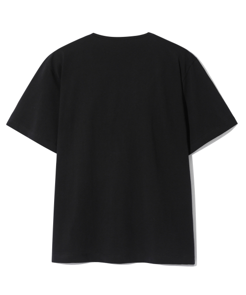 BASEMOMENT(ベースモーメント)の「エッセンシャルシルケットUネックTシャツブラック(Tシャツ/カットソー・メンズ・その他・X-LARGE/LARGE)」の2枚目の写真