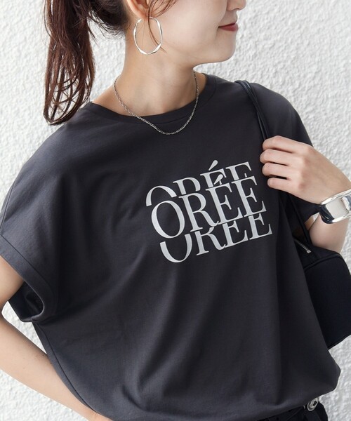 SHIPS(シップス)の「メルティ コットン プリント ロゴ ショート スリーブ Tシャツ(Tシャツ/カットソー・レディース・ダークグレー/ホワイト/ホワイト系/ストーン/ブラウン/チャコールグレー/ブラウン系/ライトホワイト・ONE SIZE)」の5枚目の写真