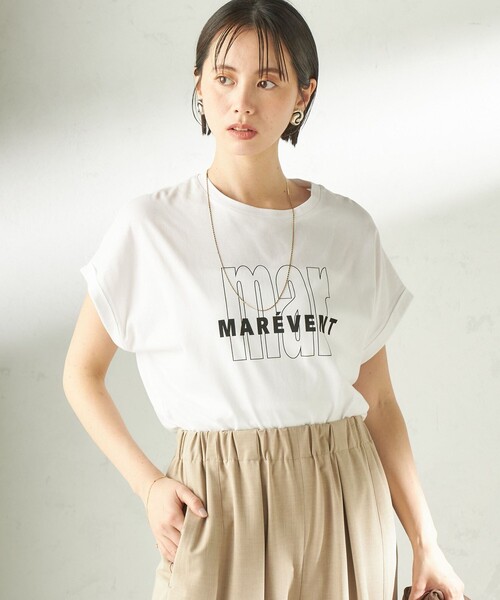 SHIPS(シップス)の「メルティ コットン プリント ロゴ ショート スリーブ Tシャツ(Tシャツ/カットソー・レディース・ダークグレー/ホワイト/ホワイト系/ストーン/ブラウン/チャコールグレー/ブラウン系/ライトホワイト・ONE SIZE)」の10枚目の写真