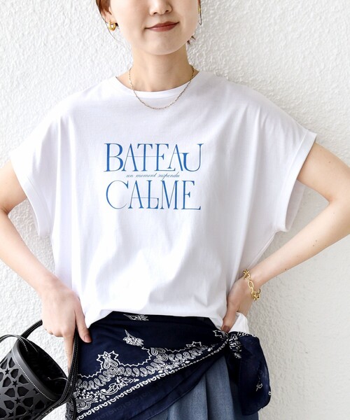 SHIPS(シップス)の「メルティ コットン プリント ロゴ ショート スリーブ Tシャツ(Tシャツ/カットソー・レディース・ダークグレー/ホワイト/ホワイト系/ストーン/ブラウン/チャコールグレー/ブラウン系/ライトホワイト・ONE SIZE)」の19枚目の写真