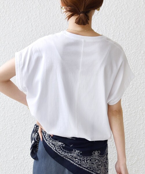 SHIPS(シップス)の「メルティ コットン プリント ロゴ ショート スリーブ Tシャツ(Tシャツ/カットソー・レディース・ダークグレー/ホワイト/ホワイト系/ストーン/ブラウン/チャコールグレー/ブラウン系/ライトホワイト・ONE SIZE)」の20枚目の写真