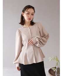 fifth（フィフス）の「ペプラムデザインボリュームスリーブブラウス（シャツ/ブラウス）」