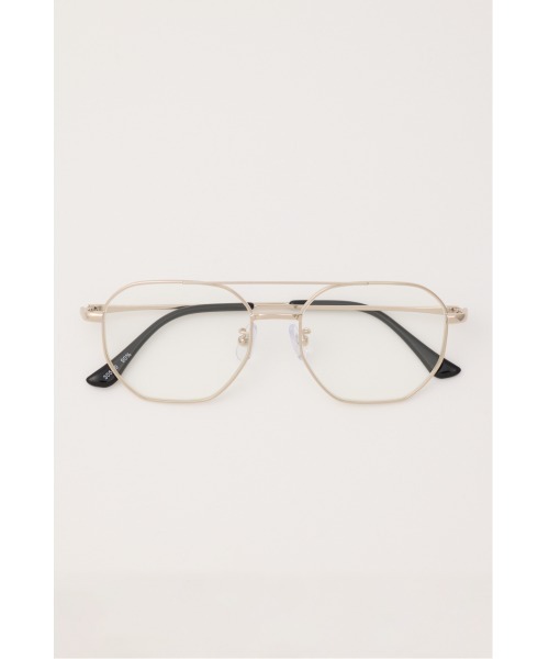 rienda（リエンダ）の「ツーブリッジデザインアイウェア（サングラス・レディース・クリア・FREE）」の2枚目の写真