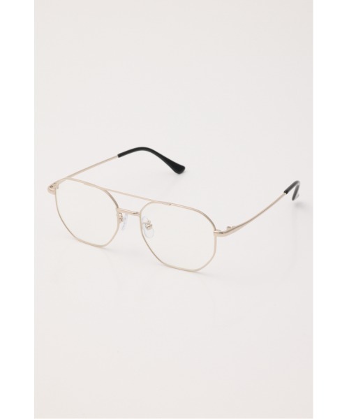 rienda（リエンダ）の「ツーブリッジデザインアイウェア（サングラス・レディース・クリア・FREE）」の3枚目の写真