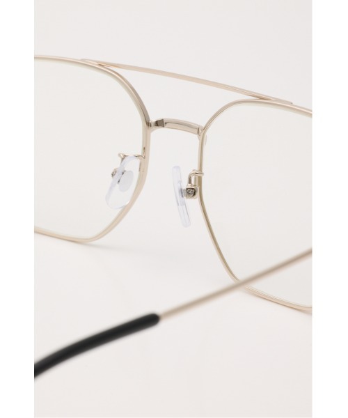 rienda（リエンダ）の「ツーブリッジデザインアイウェア（サングラス・レディース・クリア・FREE）」の6枚目の写真