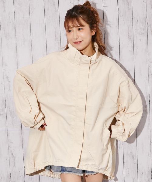 GORGE(ゴージ)の「《スタンドカラー》モンスターコート/秋冬/全3色(モッズコート・レディース・アイボリー/ブラック/グレイッシュベージュ・M)」の4枚目の写真