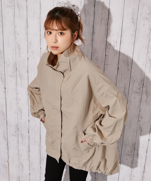GORGE(ゴージ)の「《スタンドカラー》モンスターコート/秋冬/全3色(モッズコート・レディース・アイボリー/ブラック/グレイッシュベージュ・M)」の15枚目の写真