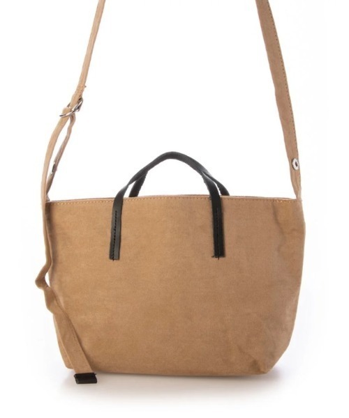 EARTH MADE（アースメイド）の「SLIM HANDLE 2WAY MINI TOTE（ショルダーバッグ・レディース・ブラック/ライトグレー/グリーン/ベージュ・FREE）」の4枚目の写真