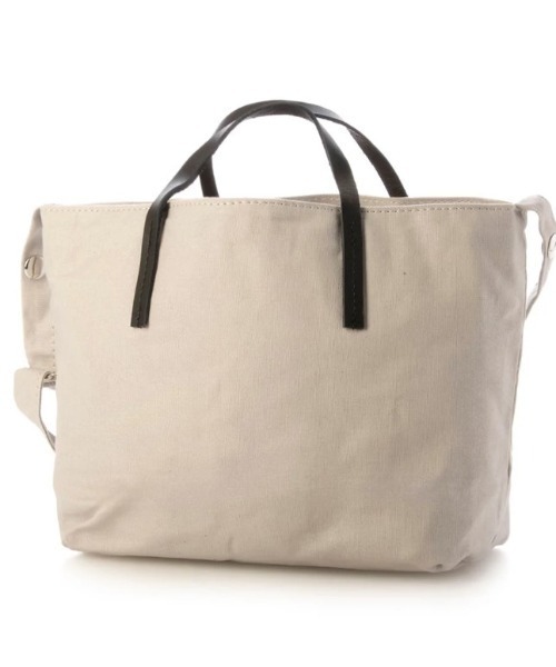 EARTH MADE（アースメイド）の「SLIM HANDLE 2WAY MINI TOTE（ショルダーバッグ・レディース・ブラック/ライトグレー/グリーン/ベージュ・FREE）」の3枚目の写真