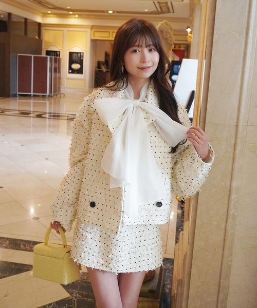 EIMY ISTOIRE(エイミーイストワール)の「ドットツイードミニスカート(スカート・レディース・ブラック/ホワイト・36/38)」の12枚目の写真