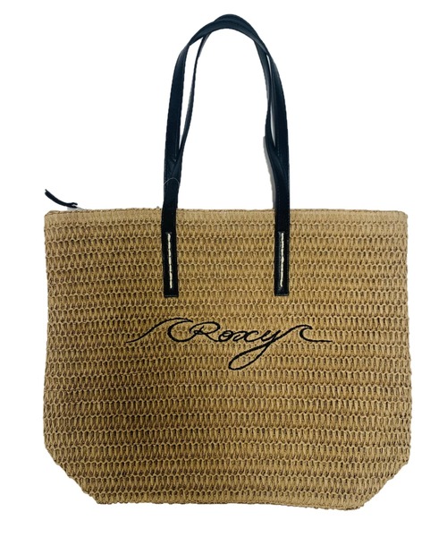 ROXY（ロキシー）の「ROXY ウィメンズ IN THE TROPICS トートバッグ 【2026年春夏モデル】/ロキシー大判トートバッグ（トートバッグ・レディース・ホワイト/ブラウン系その他・FREE）」の2枚目の写真