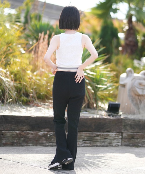 NEW ERA（ニューエラ）の「NEW ERA/ニューエラ レディース タンクトップ WS RIB CROPPED TANK（タンクトップ・レディース・グレー/ブラック・S/M）」の6枚目の写真