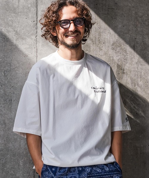 1minute 1second(ワンミニットワンセカンド)の「mhs2562-ripstop drawcord snead Jack プルオーバーシャツ(1M26N110)(Tシャツ/カットソー・メンズ・グレー/ホワイト/ネイビー・XL/L/M/S)」の1枚目の写真