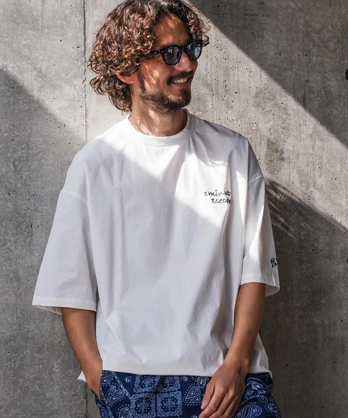 1minute 1second(ワンミニットワンセカンド)の「mhs2562-ripstop drawcord snead Jack プルオーバーシャツ(1M26N110)(Tシャツ/カットソー・メンズ・グレー/ホワイト/ネイビー・XL/L/M/S)」の4枚目の写真