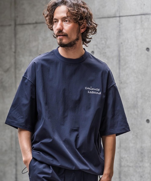 1minute 1second(ワンミニットワンセカンド)の「mhs2562-ripstop drawcord snead Jack プルオーバーシャツ(1M26N110)(Tシャツ/カットソー・メンズ・グレー/ホワイト/ネイビー・XL/L/M/S)」の12枚目の写真