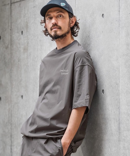 1minute 1second(ワンミニットワンセカンド)の「mhs2562-ripstop drawcord snead Jack プルオーバーシャツ(1M26N110)(Tシャツ/カットソー・メンズ・グレー/ホワイト/ネイビー・XL/L/M/S)」の16枚目の写真