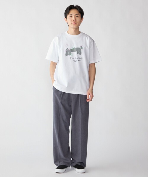 City Ambient Products（シティアンビエントプロダクツ）の「【City Ambient Products別注】黒田 愛里: アート Tシャツ（Tシャツ/カットソー・メンズ・ライトホワイト/ホワイト・MEDIUM/LARGE/X-LARGE）」の13枚目の写真