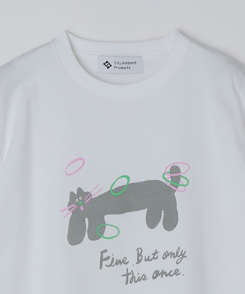 City Ambient Products（シティアンビエントプロダクツ）の「【City Ambient Products別注】黒田 愛里: アート Tシャツ（Tシャツ/カットソー・メンズ・ライトホワイト/ホワイト・MEDIUM/LARGE/X-LARGE）」の10枚目の写真