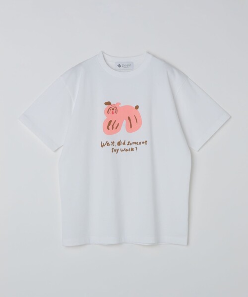City Ambient Products（シティアンビエントプロダクツ）の「【City Ambient Products別注】黒田 愛里: アート Tシャツ（Tシャツ/カットソー・メンズ・ライトホワイト/ホワイト・MEDIUM/LARGE/X-LARGE）」の4枚目の写真