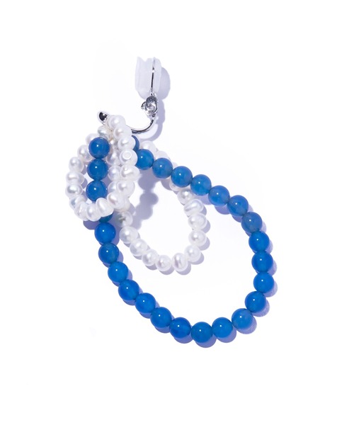 IRIS47(イリスフォーセブン)の「【IRIS 47】fabiana blue agate earring/ファビアナ ブルーアゲート イヤリング JSV16(イヤリング・レディース・ブルー・FREE)」の3枚目の写真