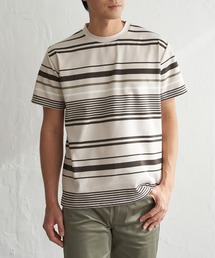 【MonoMax × 小泉孝太郎】冷感DRYポンチボーダーTシャツ「小泉孝太郎さん着用モデル」