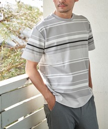 【MonoMax × 小泉孝太郎】冷感DRYポンチボーダーTシャツ「小泉孝太郎さん着用モデル」