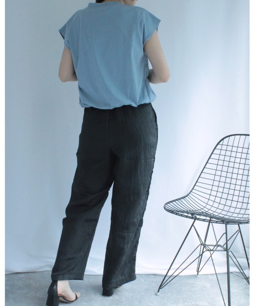 amini(アミニ)の「ワッシャータフタパンツ(その他パンツ・レディース・ピンク/ブラック/ベージュ・MEDIUM)」の14枚目の写真