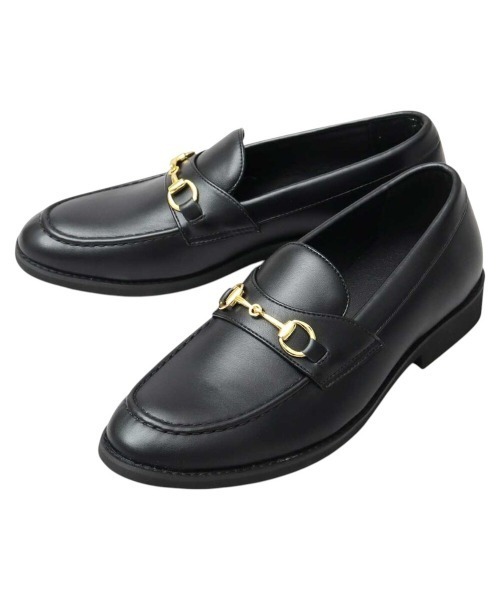 BACKYARD FAMILY(バックヤードファミリー)の「glabella GOLD BIT LOAFERS(ローファー・メンズ・ブラック系/ブラック系1/ブラック系2・S/M/L)」の2枚目の写真