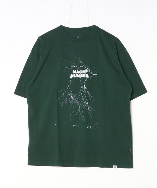 MAGIC NUMBER(マジック ナンバー)の「【MAGIC NUMBER】THUNDER US COTTON S/S T-SHIRT(Tシャツ/カットソー・メンズ・ブラック/グリーン/ネイビー・MEDIUM/X-LARGE/LARGE)」の12枚目の写真