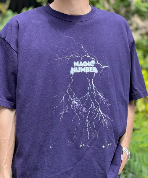 MAGIC NUMBER(マジック ナンバー)の「【MAGIC NUMBER】THUNDER US COTTON S/S T-SHIRT(Tシャツ/カットソー・メンズ・ブラック/グリーン/ネイビー・MEDIUM/X-LARGE/LARGE)」の6枚目の写真