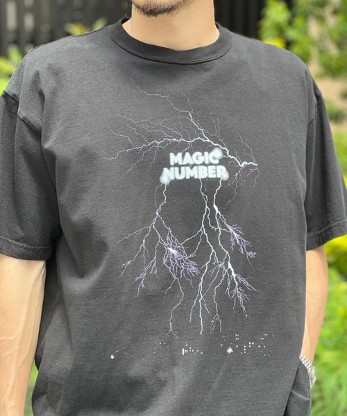 MAGIC NUMBER(マジック ナンバー)の「【MAGIC NUMBER】THUNDER US COTTON S/S T-SHIRT(Tシャツ/カットソー・メンズ・ブラック/グリーン/ネイビー・MEDIUM/X-LARGE/LARGE)」の4枚目の写真