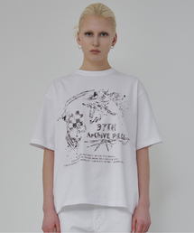 プラントグラフィックTシャツ(ホワイト)
