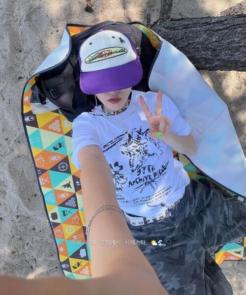 DEARMYDEER(ディアマイディア)の「プラントグラフィックTシャツ(ホワイト)(Tシャツ/カットソー・レディース・その他・FREE)」の5枚目の写真