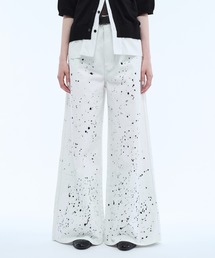 seyto（セイト）の「Hand paint wide buggy flare denim pants / ハンドペイントワイドバギーデニムパンツ（デニムパンツ）」