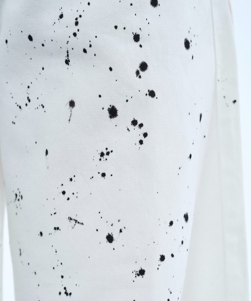 seyto（セイト）の「Hand paint wide buggy flare denim pants / ハンドペイントワイドバギーデニムパンツ（デニムパンツ・メンズ・ホワイト/ブラック・1/2/3）」の12枚目の写真