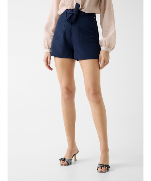 XS aloネイビー ハイウエストショートパンツ VALENTINA Short ショートパンツ | GUESS(ゲス) JAPAN 公式オンライン