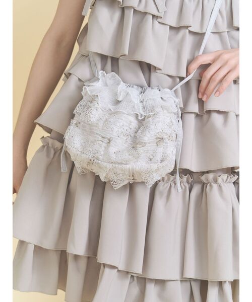 merry jenny（メリージェニー）の「butterfly laceポシェット（ショルダーバッグ・レディース・ベージュ/ブルー・FREE）」の9枚目の写真