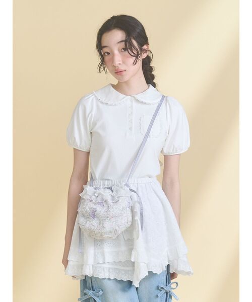 merry jenny（メリージェニー）の「butterfly laceポシェット（ショルダーバッグ・レディース・ベージュ/ブルー・FREE）」の11枚目の写真