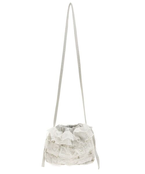 merry jenny（メリージェニー）の「butterfly laceポシェット（ショルダーバッグ・レディース・ベージュ/ブルー・FREE）」の5枚目の写真